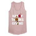 thumbnail image 1 of Peanuts - Happy Thanksgiving Icons - Women's Racerback Tank Top, 1 of 6