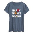 thumbnail image 1 of Peanuts - Happy Thanksgiving Icons - Women's Short Sleeve Graphic T-Shirt, 1 of 6