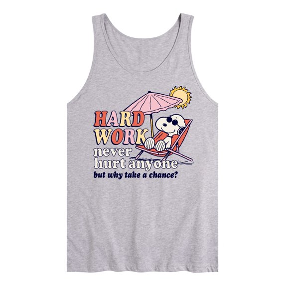 Peanuts - Hard Work - Men's Jersey Tank Top