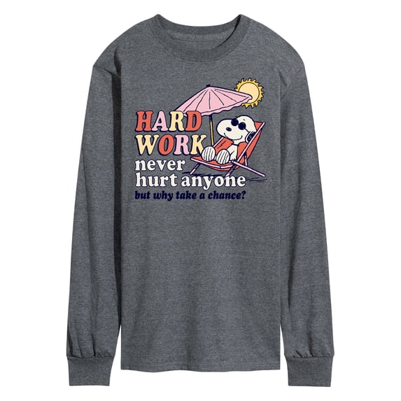 Peanuts - Hard Work - Men's Long Sleeve T-Shirt