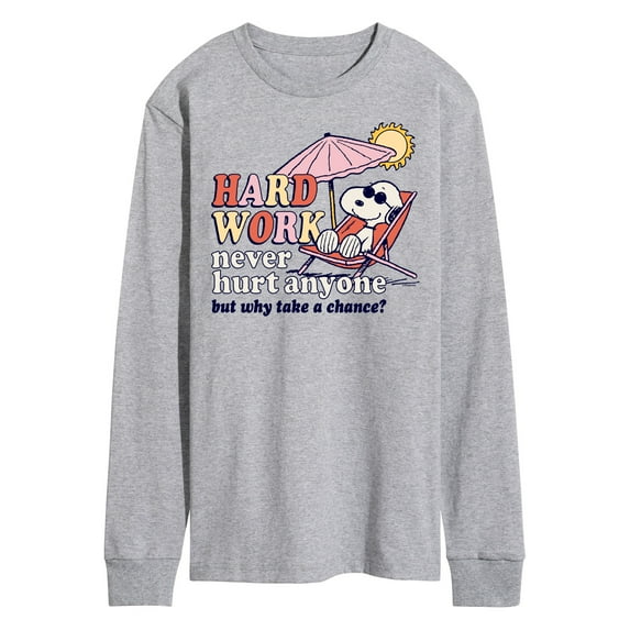 Peanuts - Hard Work - Men's Long Sleeve T-Shirt