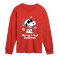 thumbnail image 1 of Peanuts - Having a Cool Christmas Long Sleeve Graphic T-Shirt, 1 of 5