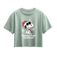 thumbnail image 1 of Peanuts - Having a Cool Christmas Short Sleeve Boxy Graphic T-Shirt, 1 of 5