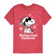 thumbnail image 1 of Peanuts - Having a Cool Christmas Boys' Short Sleeve Graphic T-Shirt, 1 of 5