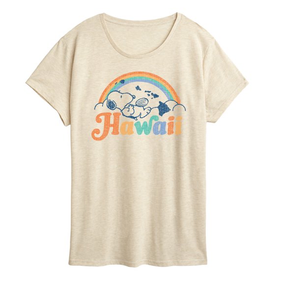 Peanuts - Hawaii Snoopy - Women's Short Sleeve Graphic T-Shirt