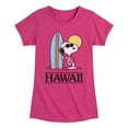 thumbnail image 1 of Peanuts - Hawaii - Toddler And Youth Girls Short Sleeve Graphic T-Shirt, 1 of 6