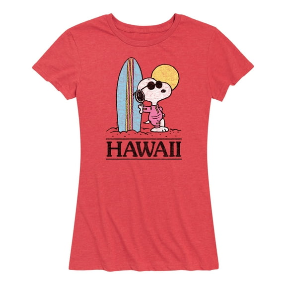 Peanuts - Hawaii - Women's Short Sleeve Graphic T-Shirt