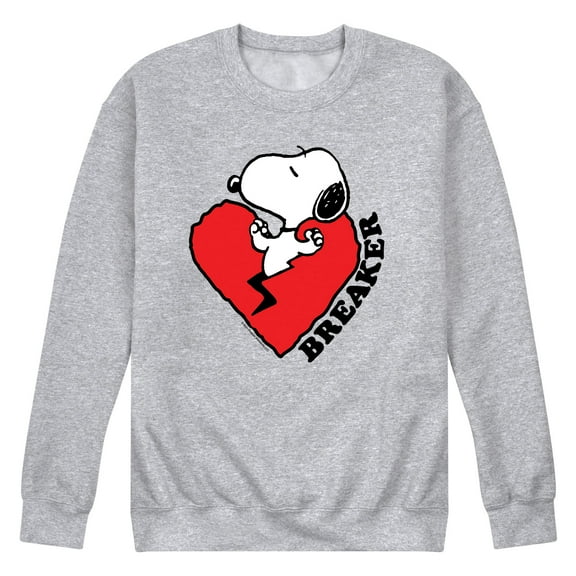 Peanuts - Heart Breaker - Men's Crew Fleece