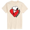 thumbnail image 1 of Peanuts - Heart Breaker - Men's Short Sleeve Graphic T-Shirt, 1 of 5