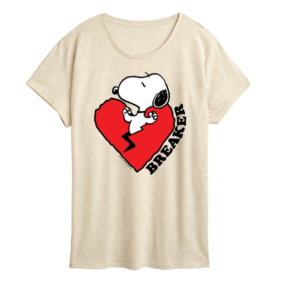 Peanuts - Heart Breaker - Women's Short Sleeve Graphic T-Shirt
