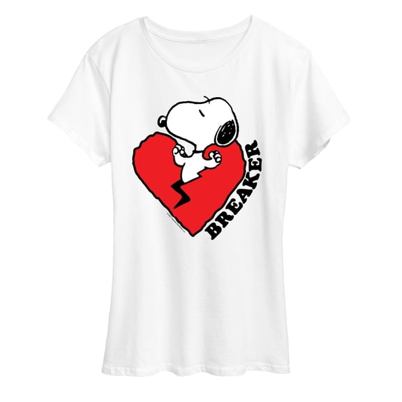 Peanuts - Heart Breaker - Women's Short Sleeve Graphic T-Shirt