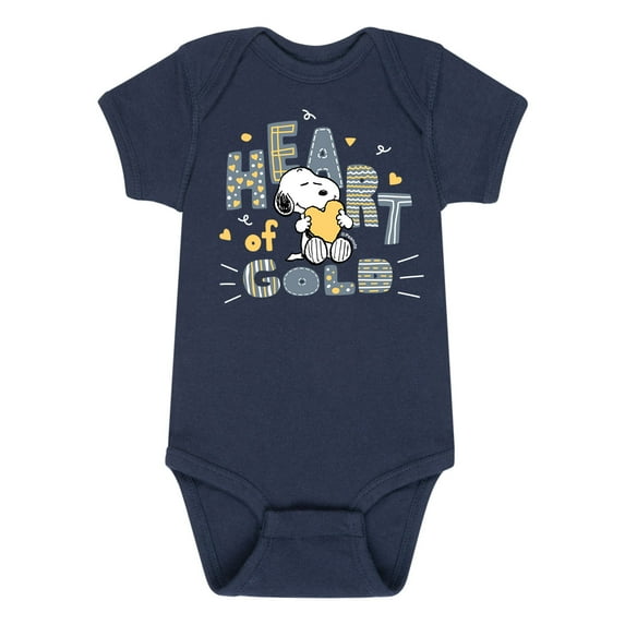 Peanuts - Heart Of Gold - Infant Baby One Piece Onesie