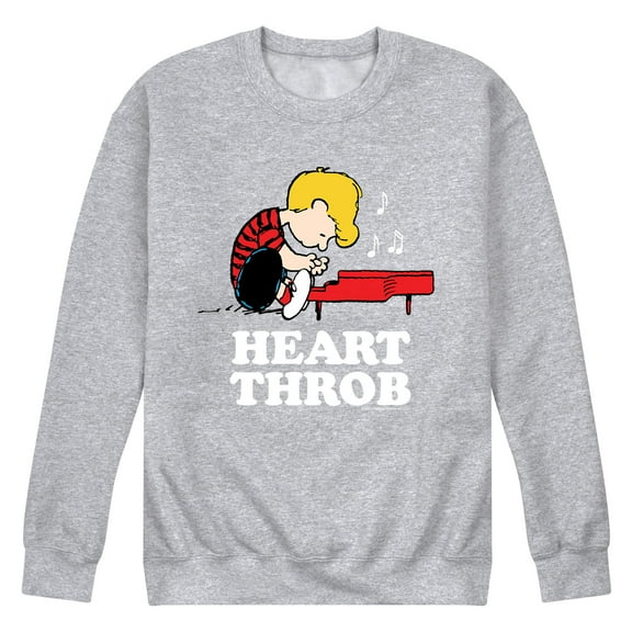 Peanuts - Heart Throb - Men's Crew Fleece