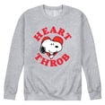 thumbnail image 1 of Peanuts - Heart Throb Snoopy - Men's Crew Fleece, 1 of 5