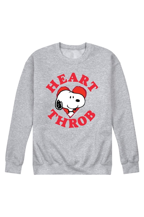 - Heart Throb Snoopy - Men's Crew Fleece