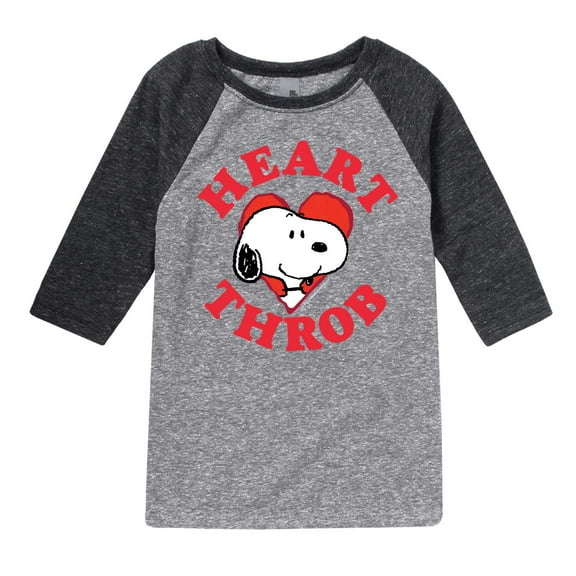 Peanuts - Heart Throb Snoopy - Toddler And Youth Raglan