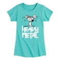 thumbnail image 1 of Peanuts - Heavy Metal Snoopy - Toddler And Youth Girls Short Sleeve Graphic T-Shirt, 1 of 5