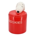 thumbnail image 1 of Peanuts Hello Cookies 8.2 Inch Ceramic Snoopy Cookie Jar w/ Lid in Red, 1 of 6