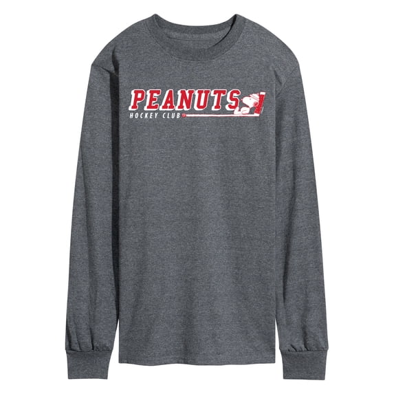 Peanuts - Hockey Club Snoopy - Men's Long Sleeve Graphic T-Shirt