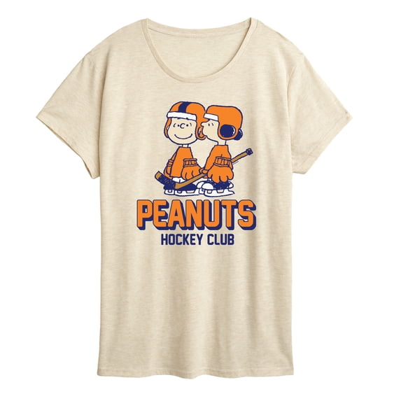 Peanuts - Hockey Club - Women's Short Sleeve Graphic T-Shirt