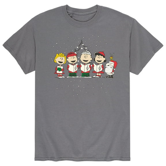 Peanuts - Holiday Caroling - Men's Short Sleeve Graphic T-Shirt