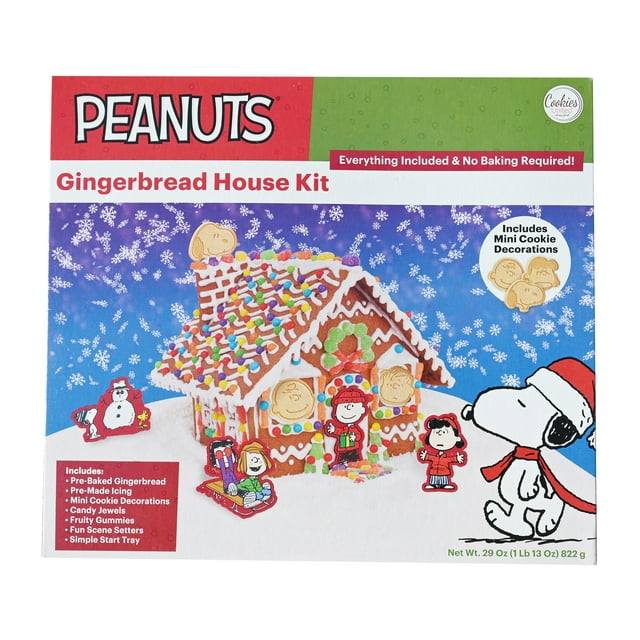 Peanuts Holiday Gingerbread House Kit, 29 oz, 1 count