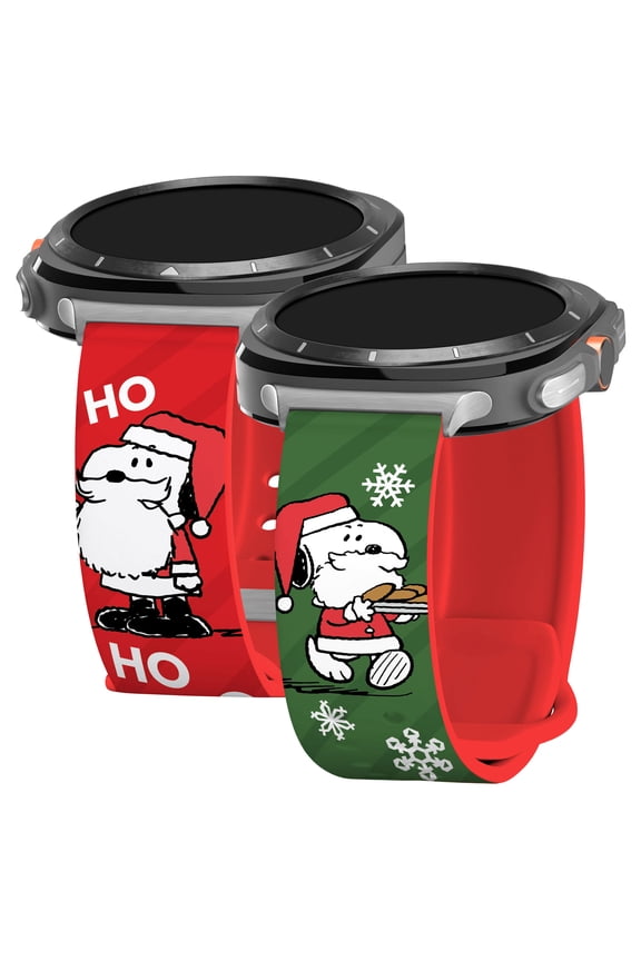 Peanuts Holiday Happiness HD Watch Band Compatible with Samsung Galaxy Watch Ultra 47mm (Short HO HO HO)