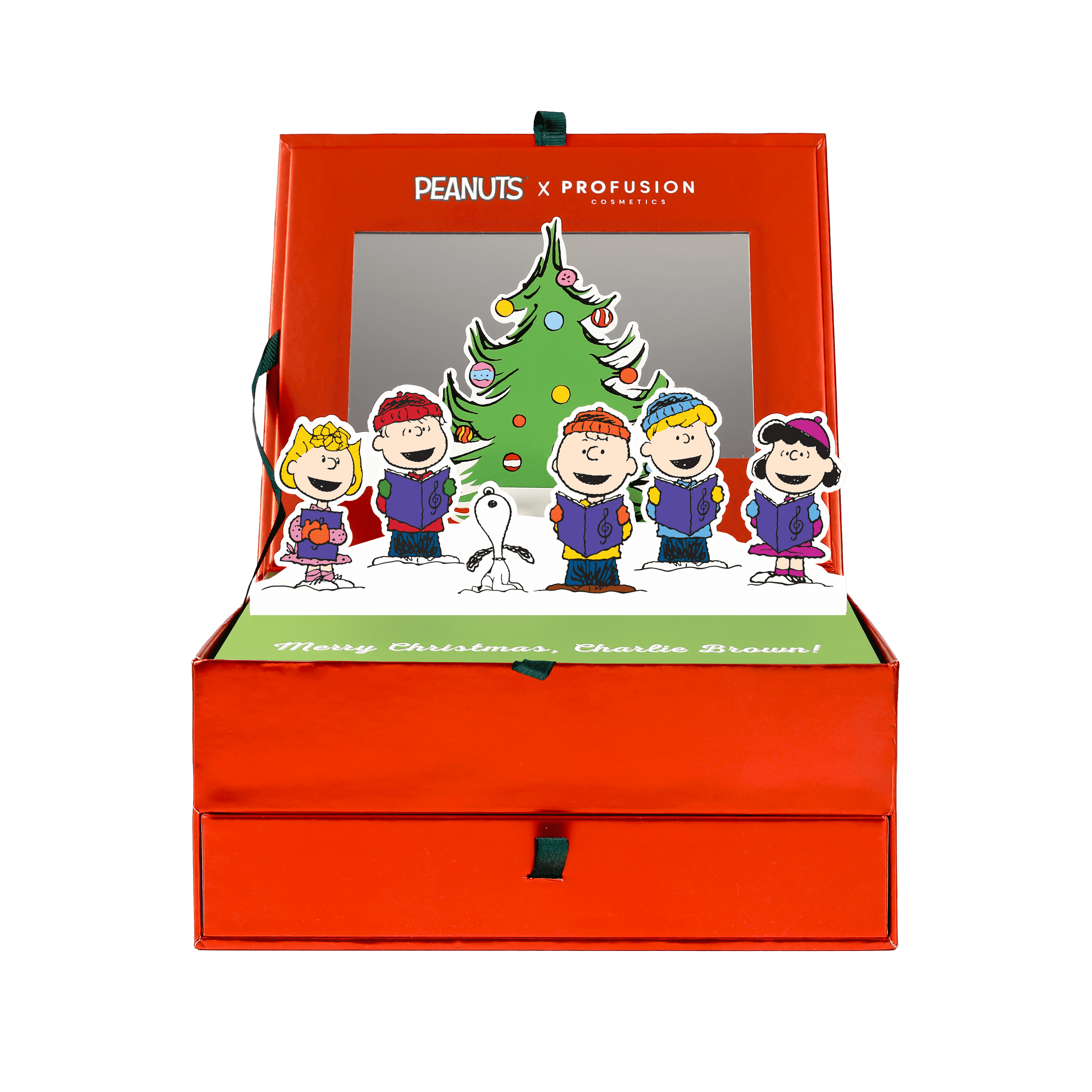 Profusion Cosmetics Peanuts Holiday All-in-One Makeup Kit – Complete Set with Eyeshadow, Blush, Highlighter, Lip Color, Eyeliner & Faux Mink Lashes