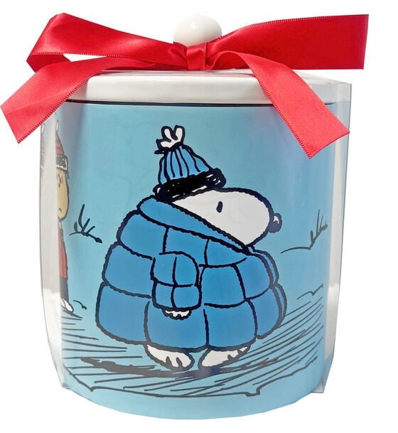 Peanuts Snoopy Cookie Jar with Oatmeal Raisin Cookies, 5oz