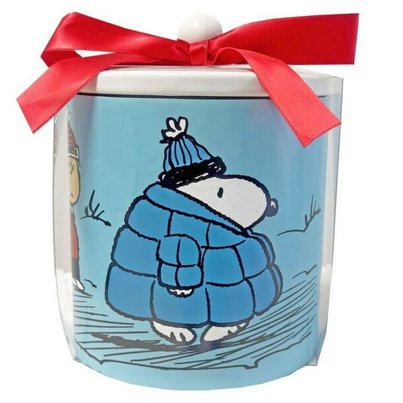 Peanuts Snoopy Cookie Jar with Oatmeal Raisin Cookies, 5oz