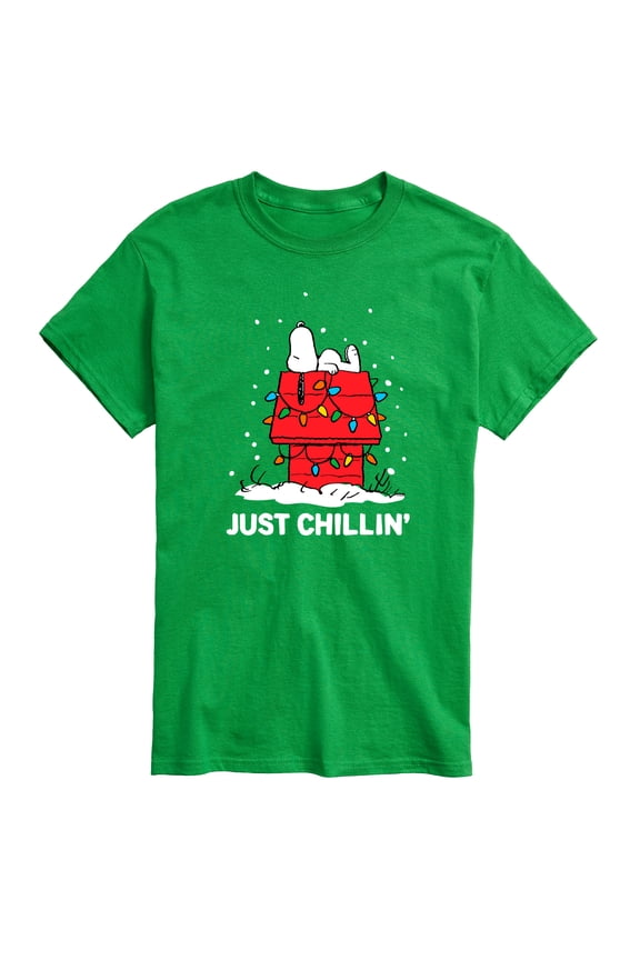 - Holiday Snoopy Just Chillin - Men's Short Sleeve Graphic T-Shirt