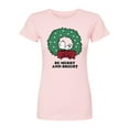 thumbnail image 1 of Peanuts - Holiday Vibes - Juniors Fitted Short Sleeve Graphic T-Shirt, 1 of 4