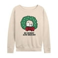 thumbnail image 1 of Peanuts - Holiday Vibes - Women's French Terry Long Sleeve Pullover, 1 of 5