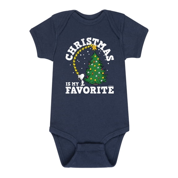 Peanuts - Holidays - Christmas Is My Favorite - Infant Baby One Piece
