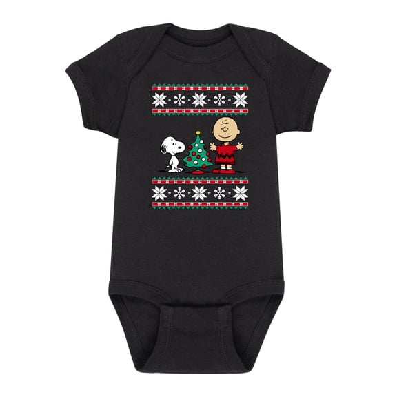 Peanuts - Holidays - Mini Christmas Tree From Charlie - Infant Baby One Piece