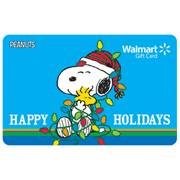 Peanuts Holidays Walmart eGift Card
