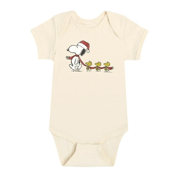 Peanuts - Holidays - Woodstock Carrying Snoopy's Scarf - Infant Baby One Piece