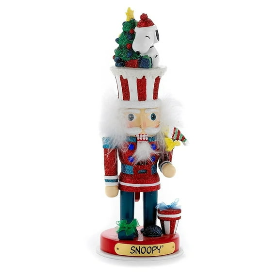 Kurt Adler 12-Inch Snoopy Hollywood Nutcracker – Peanuts Christmas Holiday Decoration