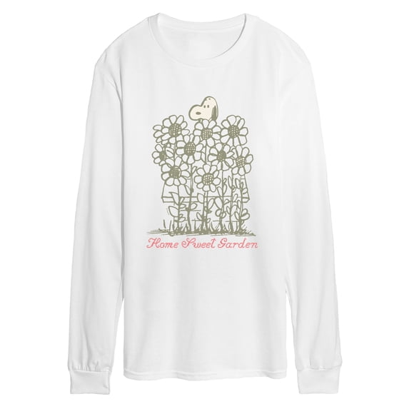 Peanuts - Home Sweet Garden Snoopy Men's Long Sleeve Graphic T-Shirt
