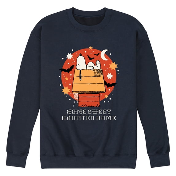 Peanuts - Home Sweet Haunted Home Men's Graphic Fleece Sweatshirt