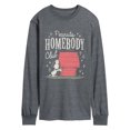 thumbnail image 1 of Peanuts - Homebody Club Men's Long Sleeve Graphic T-Shirt, 1 of 5