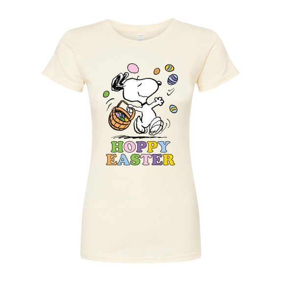 Peanuts - Hoppy Easter - Juniors Fitted Graphic T-Shirt