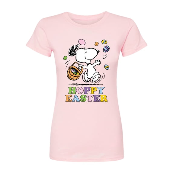 Peanuts - Hoppy Easter - Juniors Fitted Graphic T-Shirt