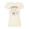 thumbnail image 1 of Peanuts - Howdy Charlie Brown-Juniors Fitted Short Sleeve Graohic T-Shirt, 1 of 5