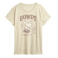 thumbnail image 1 of Peanuts - Howdy Charlie Brown-Women's Short Sleeve Graphic T-Shirt, 1 of 5