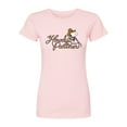 thumbnail image 1 of Peanuts - Howdy Partner Snoopy -Juniors Fitted Short Sleeve Graohic T-Shirt, 1 of 4