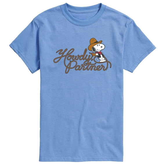 Peanuts - Howdy Partner Snoopy - Men's Short Sleeve Graphic T-Shirt
