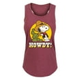 thumbnail image 1 of Peanuts - Howdy - Women's Racerback Tank Top, 1 of 5