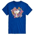 thumbnail image 1 of Peanuts - Hug Heart Flower - Men's Short Sleeve Graphic T-Shirt, 1 of 6