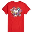 thumbnail image 1 of Peanuts - Hug Heart Flower - Men's Short Sleeve Graphic T-Shirt, 1 of 6